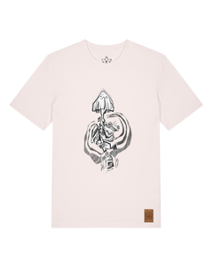 bio-unisex-medium fit-tshirt-frosch auf pilz-sttu169-baumwollblute-front