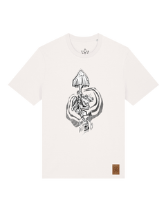 bio-unisex-medium fit-tshirt-frosch auf pilz-sttu169-bio ei-front
