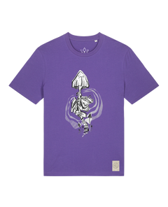 bio-unisex-medium fit-tshirt-frosch auf pilz-sttu169-blaukraut-front