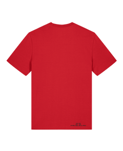 bio-unisex-medium fit-tshirt-frosch auf pilz-sttu169-erdbeere-back