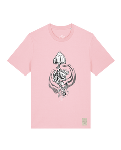 bio-unisex-medium fit-tshirt-frosch auf pilz-sttu169-flamingo-front
