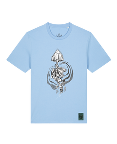 bio-unisex-medium fit-tshirt-frosch auf pilz-sttu169-lagune-front