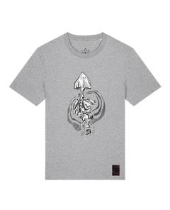 bio-unisex-medium fit-tshirt-frosch auf pilz-sttu169-mausgrau-front