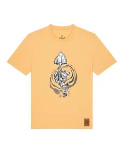 bio-unisex-medium fit-tshirt-frosch auf pilz-sttu169-senfkorn-front