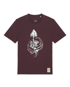bio-unisex-medium fit-tshirt-frosch auf pilz-sttu169-zartbitter-front