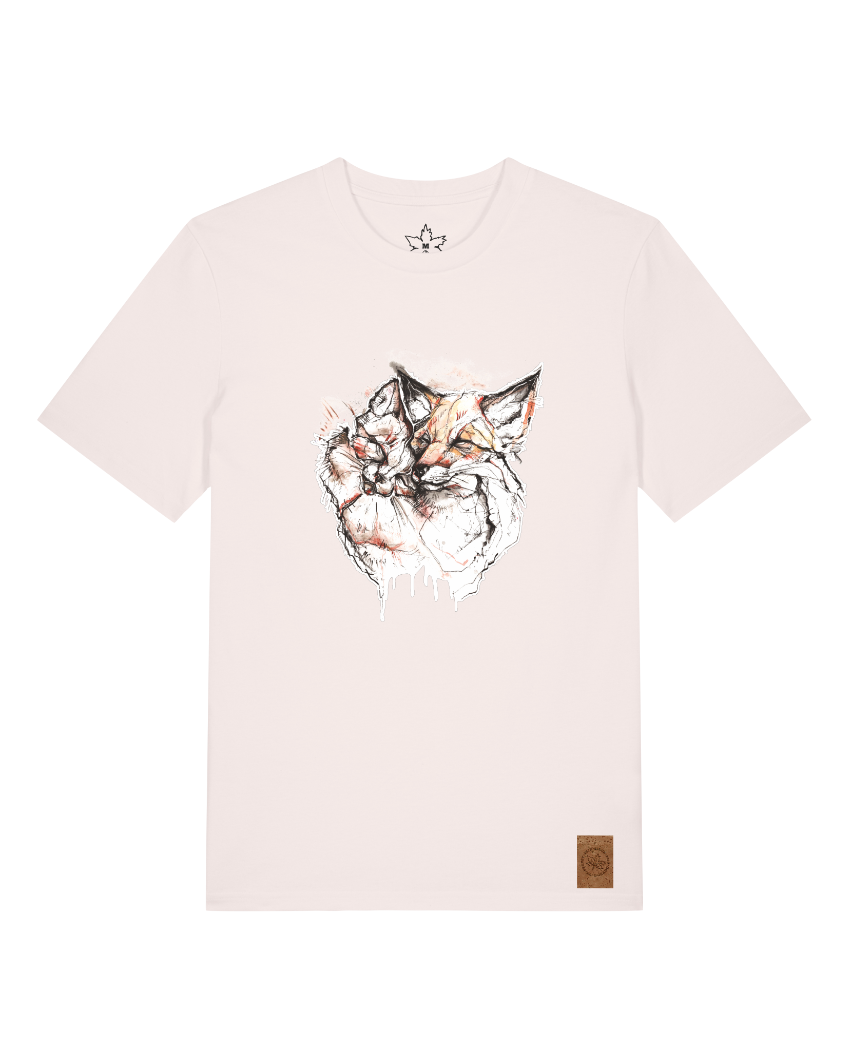 bio-unisex-medium fit-tshirt-fuchspaar-sttu169-baumwollblute-front