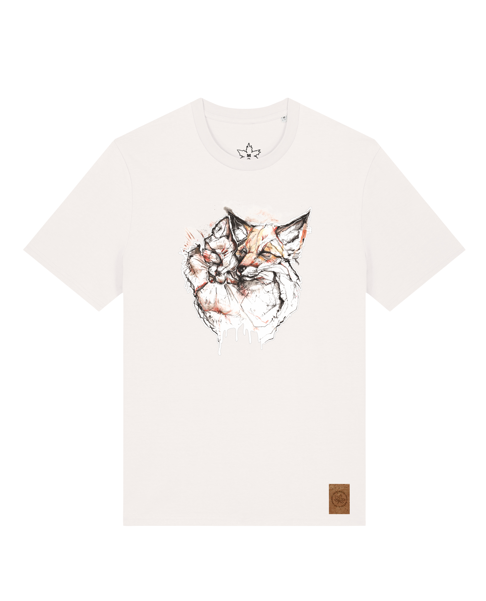 bio-unisex-medium fit-tshirt-fuchspaar-sttu169-bio ei-front