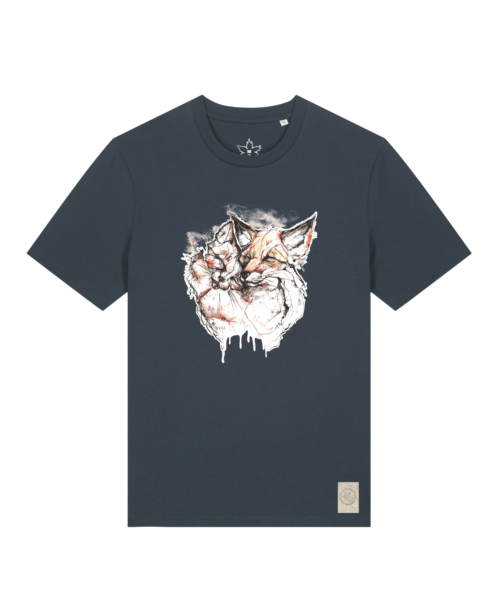 bio-unisex-medium fit-tshirt-fuchspaar-sttu169-blaubeernacht-front