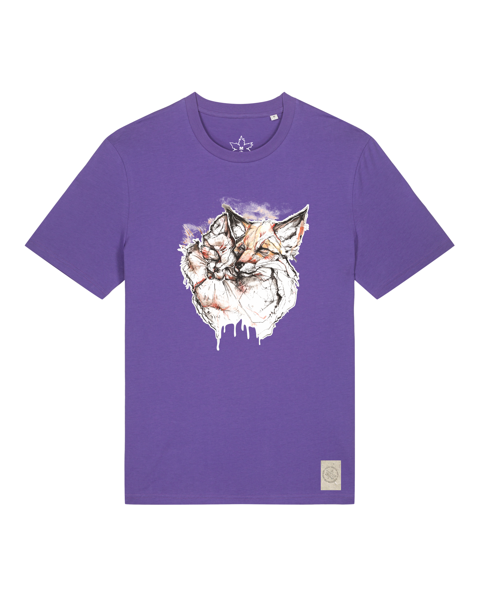 bio-unisex-medium fit-tshirt-fuchspaar-sttu169-blaukraut-front