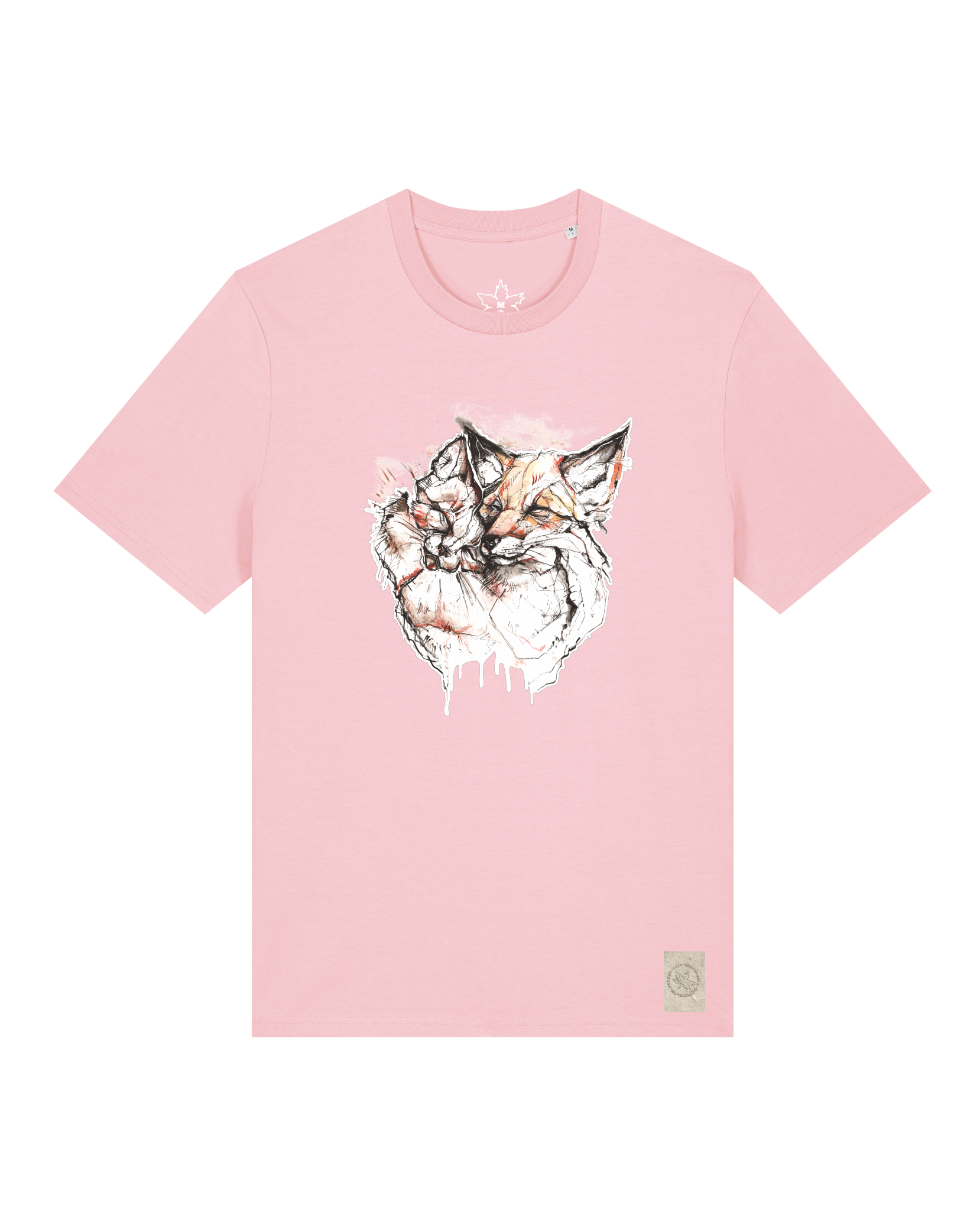 bio-unisex-medium fit-tshirt-fuchspaar-sttu169-flamingo-front