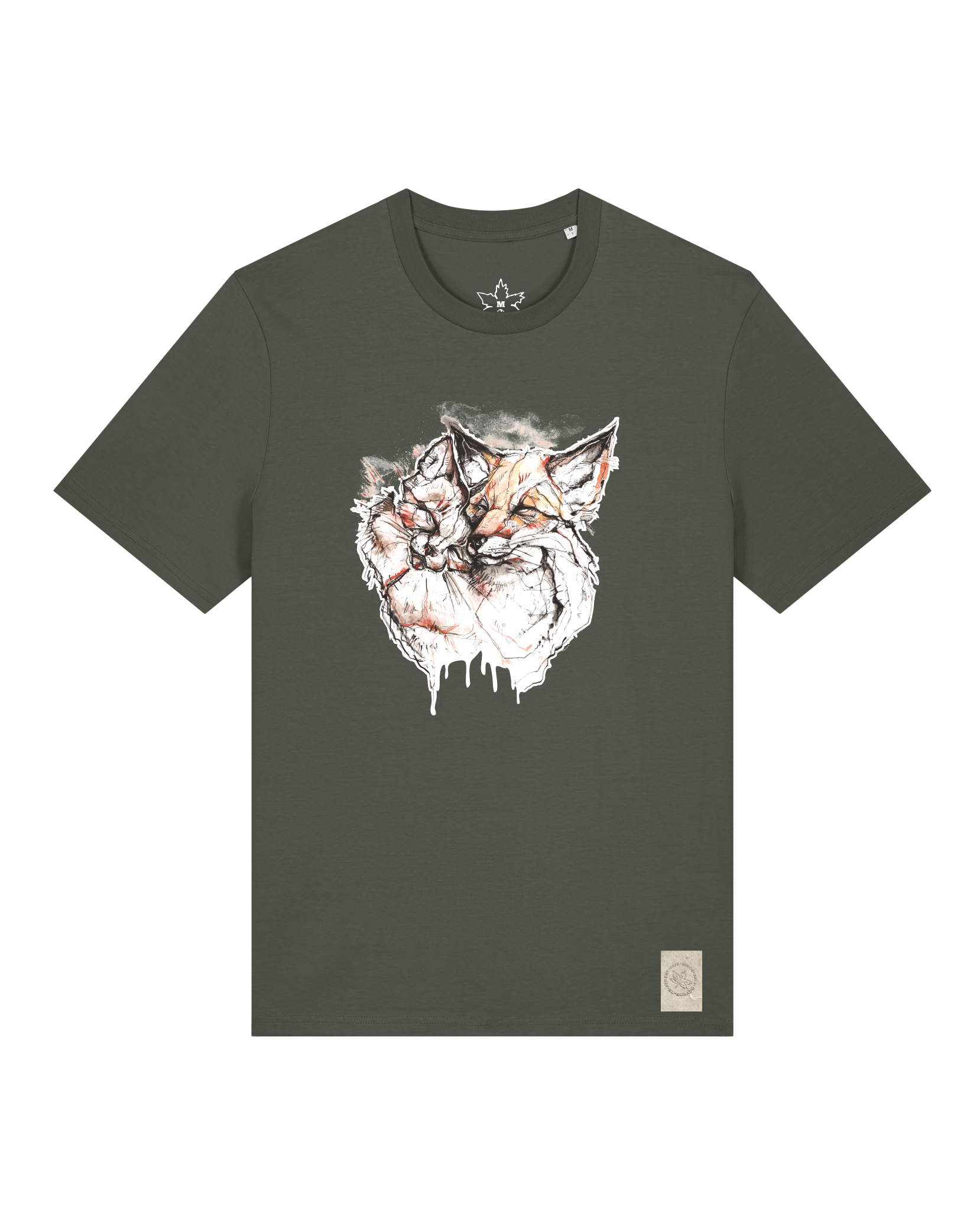 bio-unisex-medium fit-tshirt-fuchspaar-sttu169-grunkohl-front
