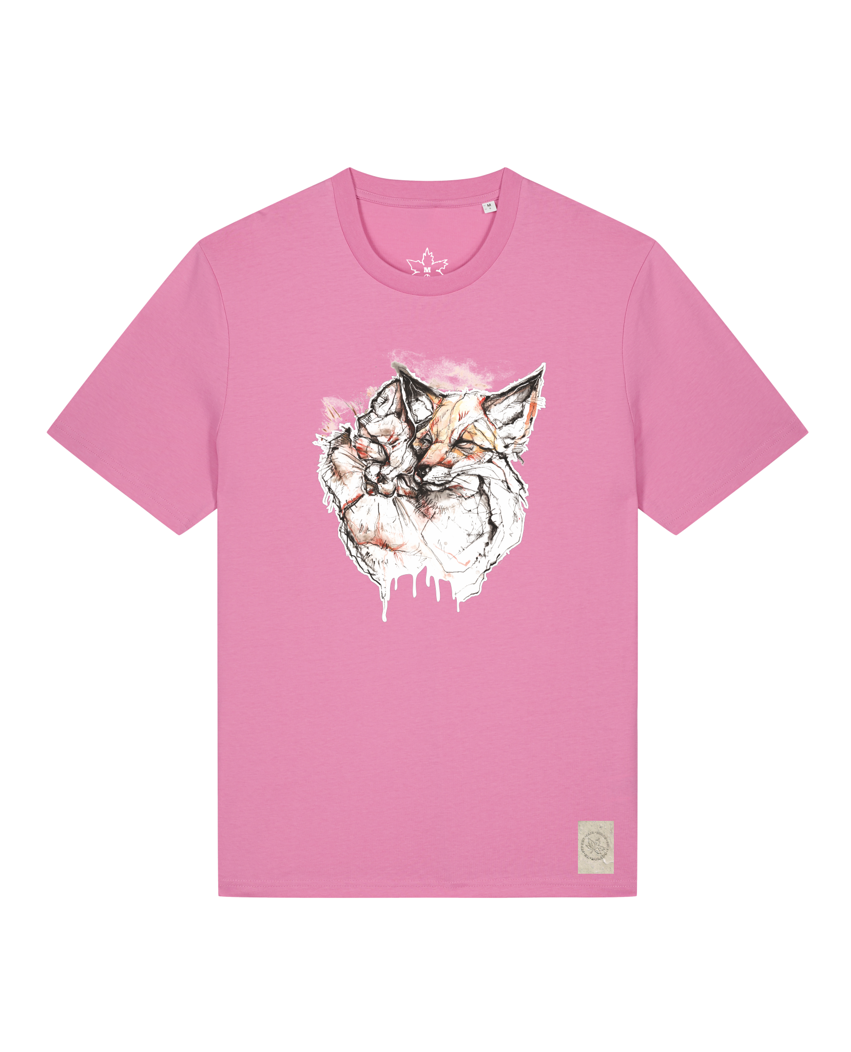 bio-unisex-medium fit-tshirt-fuchspaar-sttu169-kaugummi-front