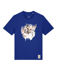 bio-unisex-medium fit-tshirt-fuchspaar-sttu169-kornblume-front
