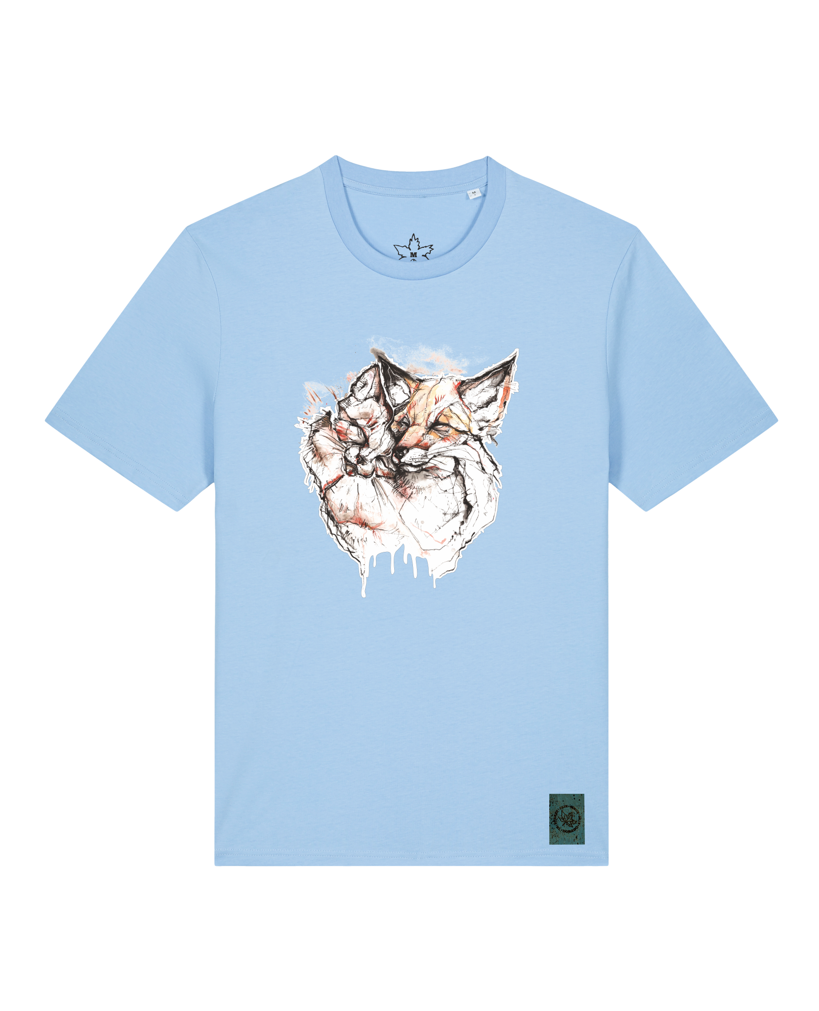 bio-unisex-medium fit-tshirt-fuchspaar-sttu169-lagune-front