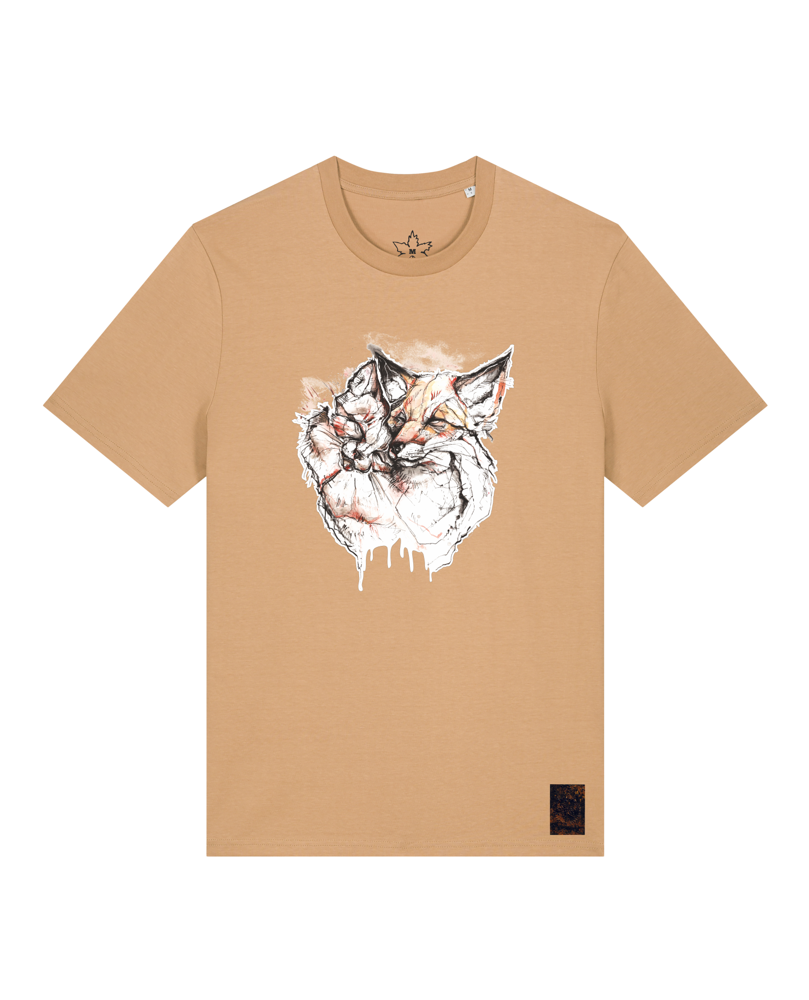 bio-unisex-medium fit-tshirt-fuchspaar-sttu169-meersand-front