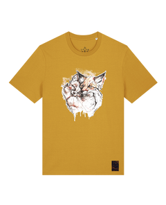 bio-unisex-medium fit-tshirt-fuchspaar-sttu169-senf-front