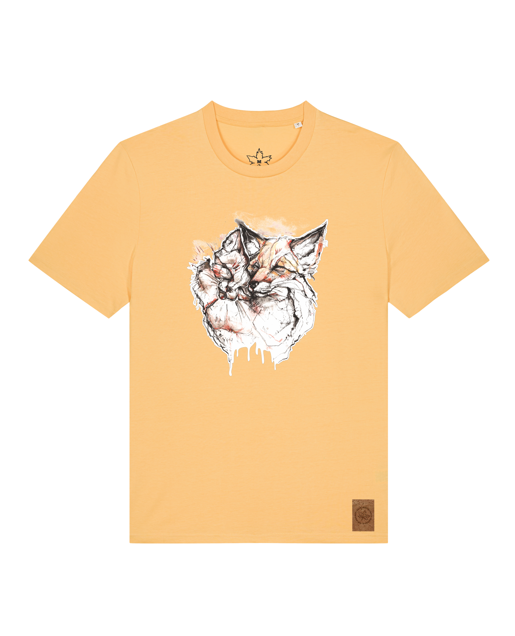 bio-unisex-medium fit-tshirt-fuchspaar-sttu169-senfkorn-front