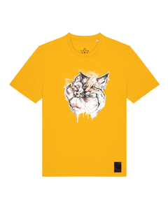 bio-unisex-medium fit-tshirt-fuchspaar-sttu169-sonnenblume-front