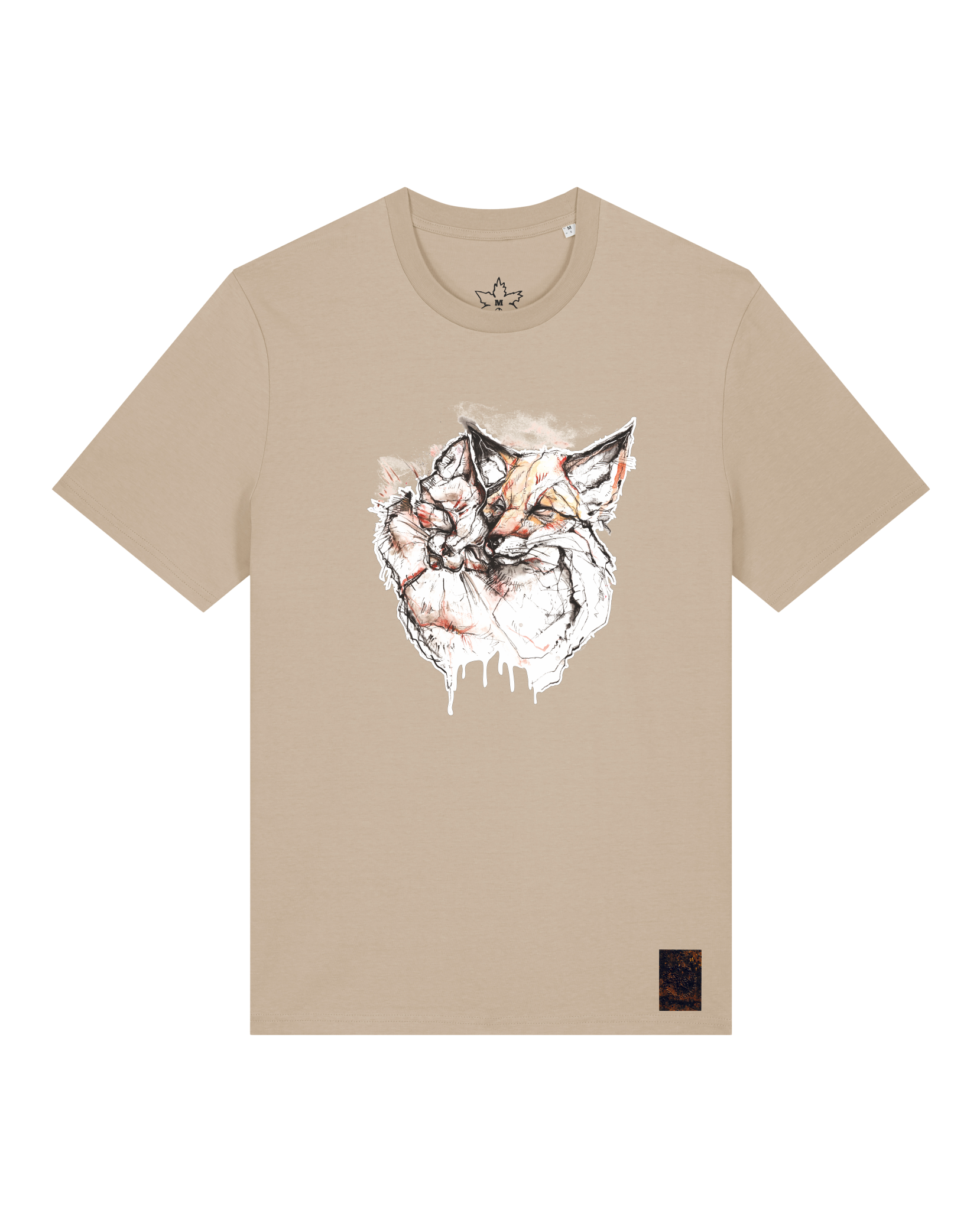 bio-unisex-medium fit-tshirt-fuchspaar-sttu169-treibsand-front