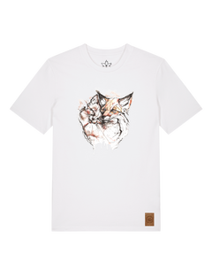 bio-unisex-medium fit-tshirt-fuchspaar-sttu169-weiß-front