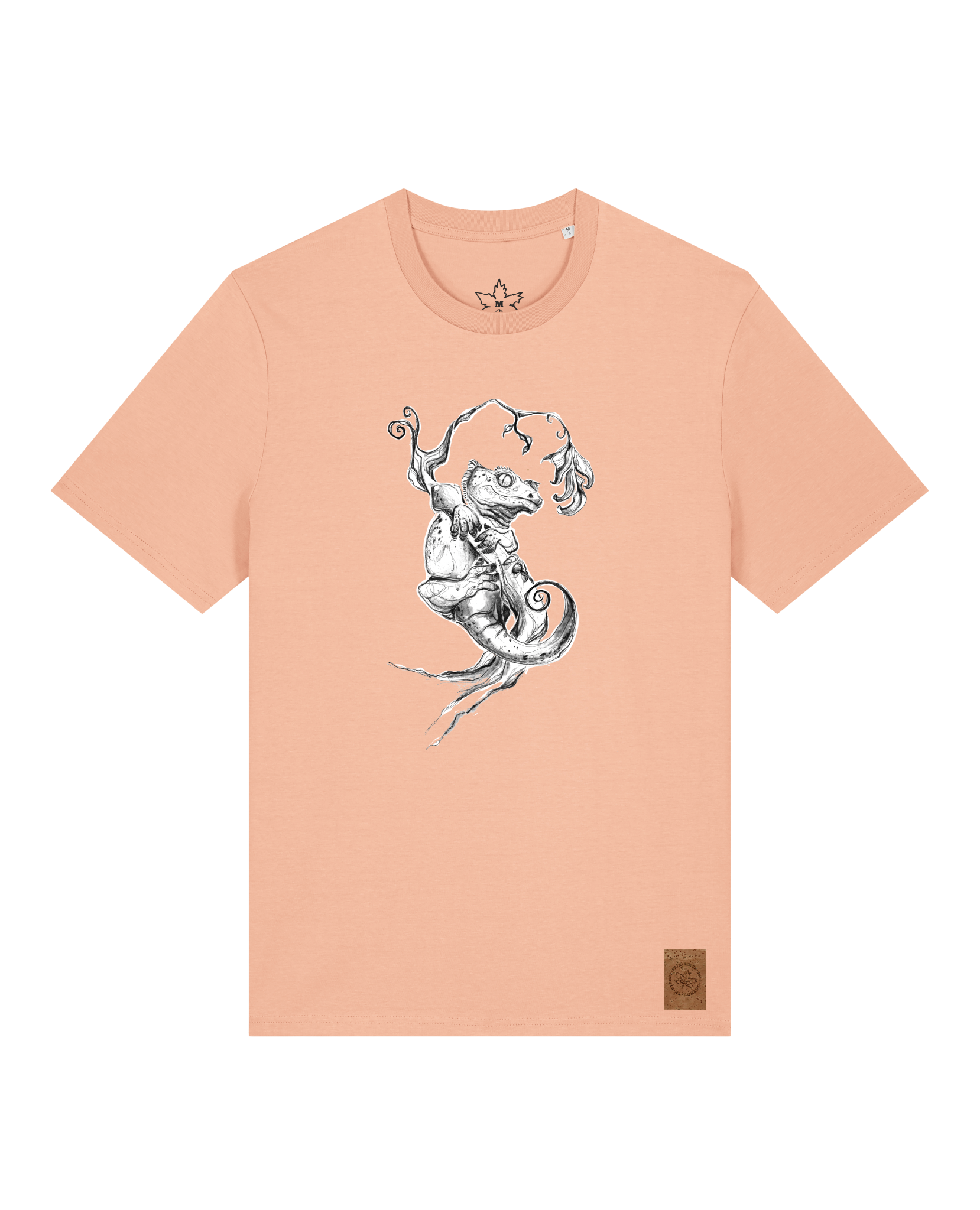 bio-unisex-medium fit-tshirt-gecko-sttu169-agyptische keramik-front