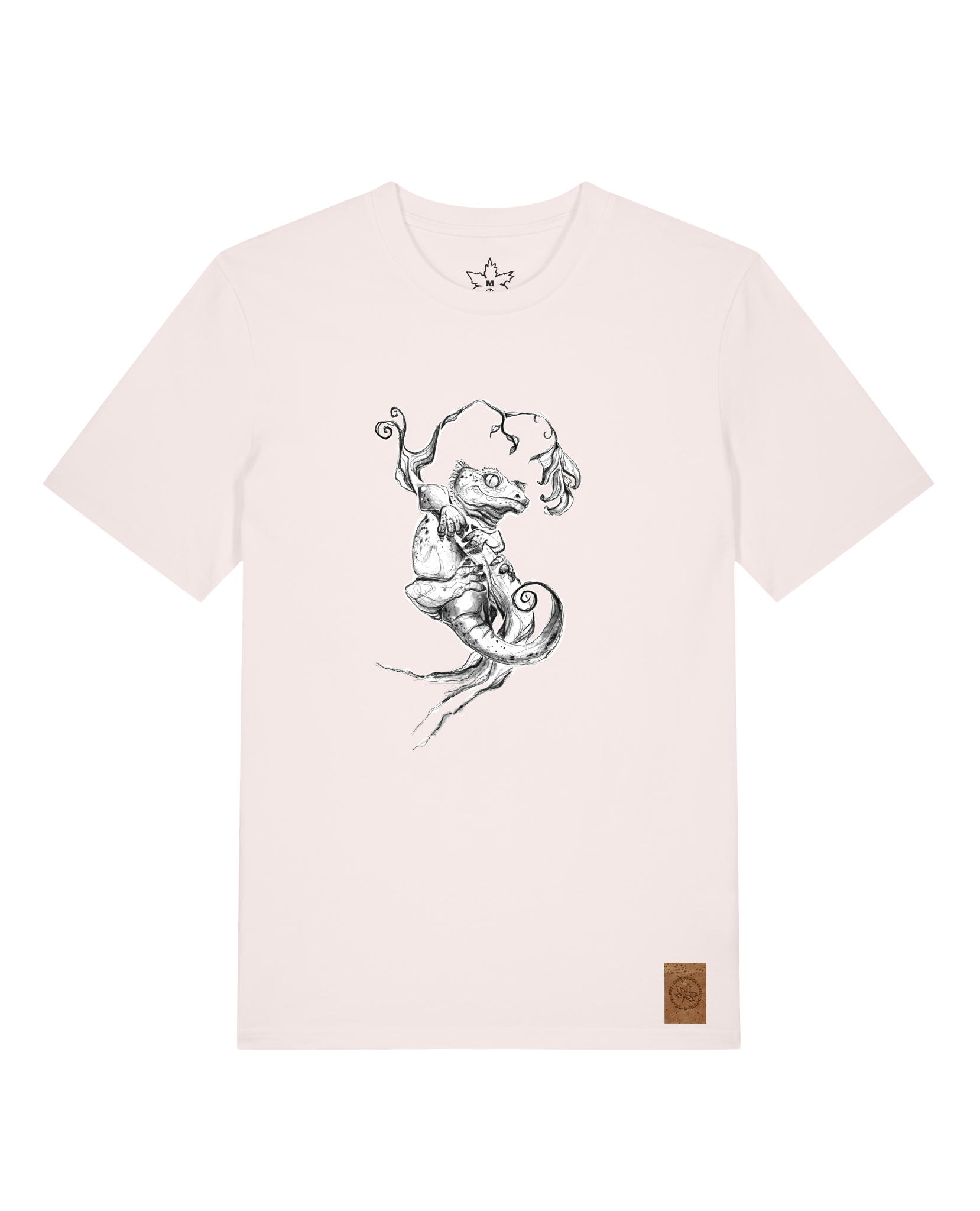 bio-unisex-medium fit-tshirt-gecko-sttu169-baumwollblute-front