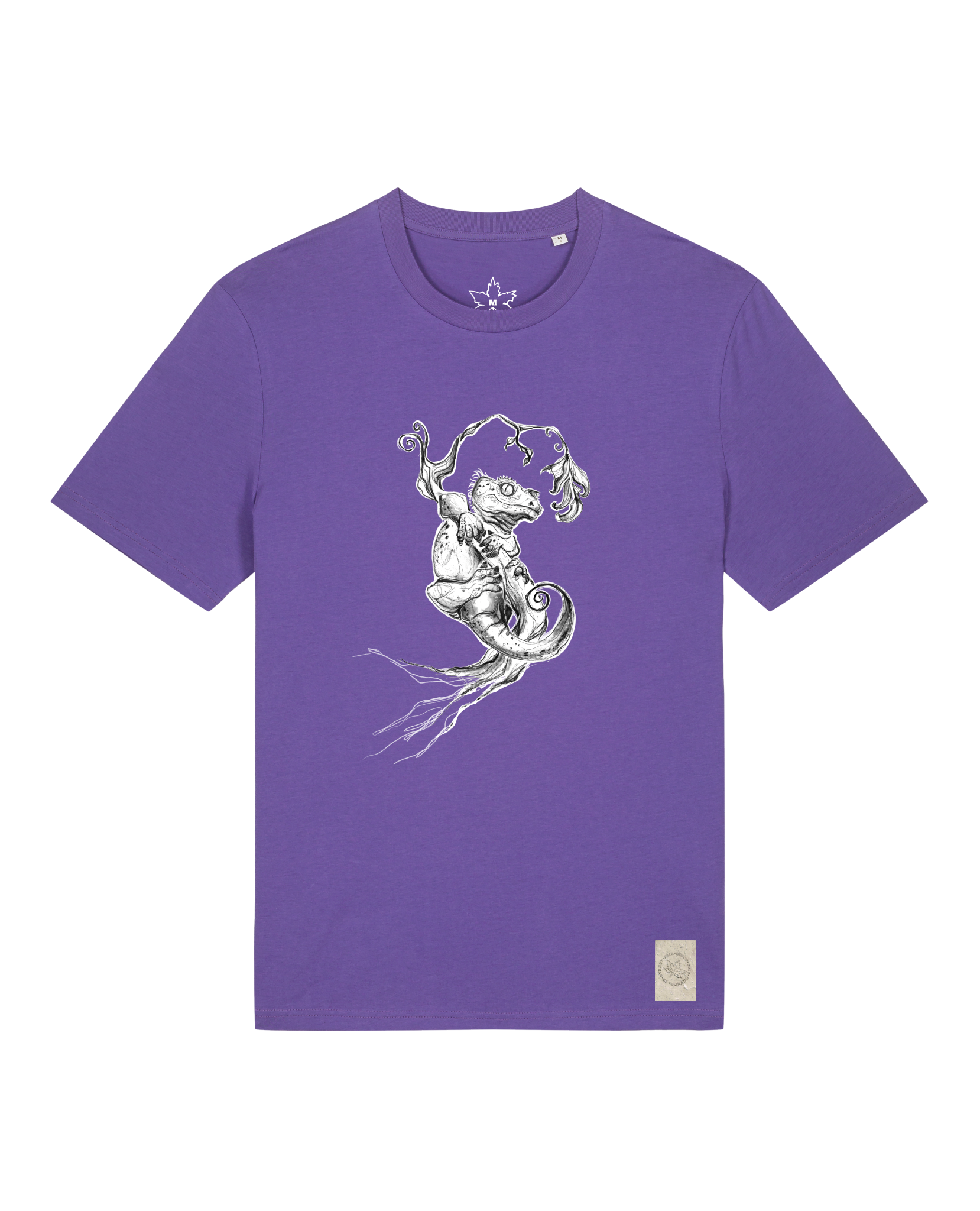 bio-unisex-medium fit-tshirt-gecko-sttu169-blaukraut-front