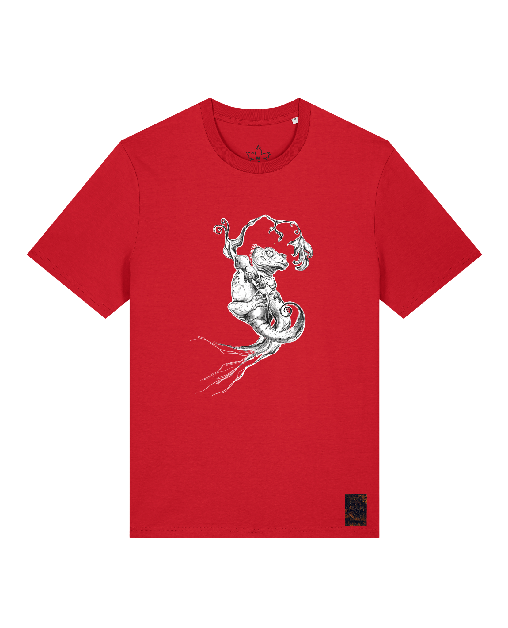 bio-unisex-medium fit-tshirt-gecko-sttu169-erdbeere-front