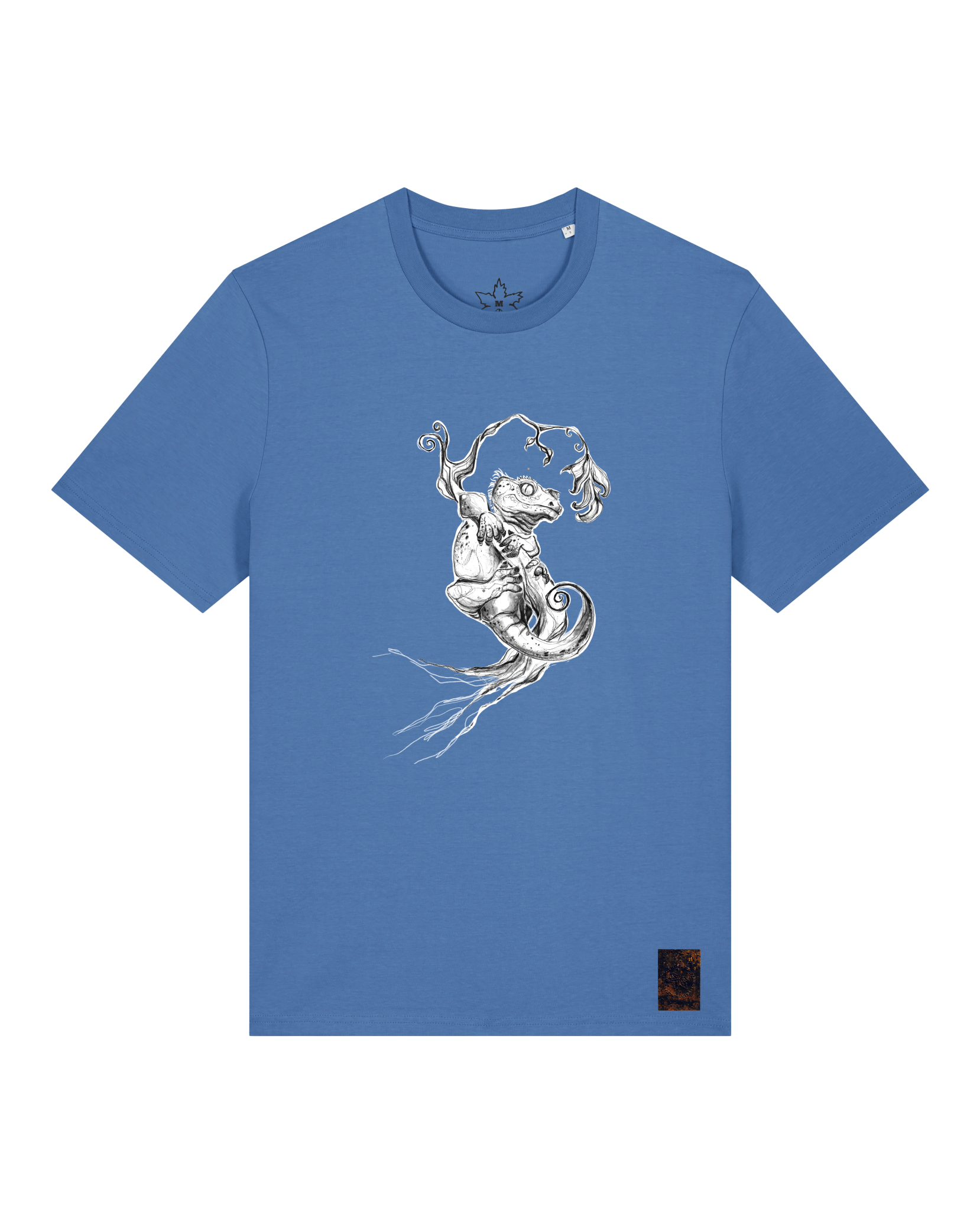 bio-unisex-medium fit-tshirt-gecko-sttu169-hortensie-front