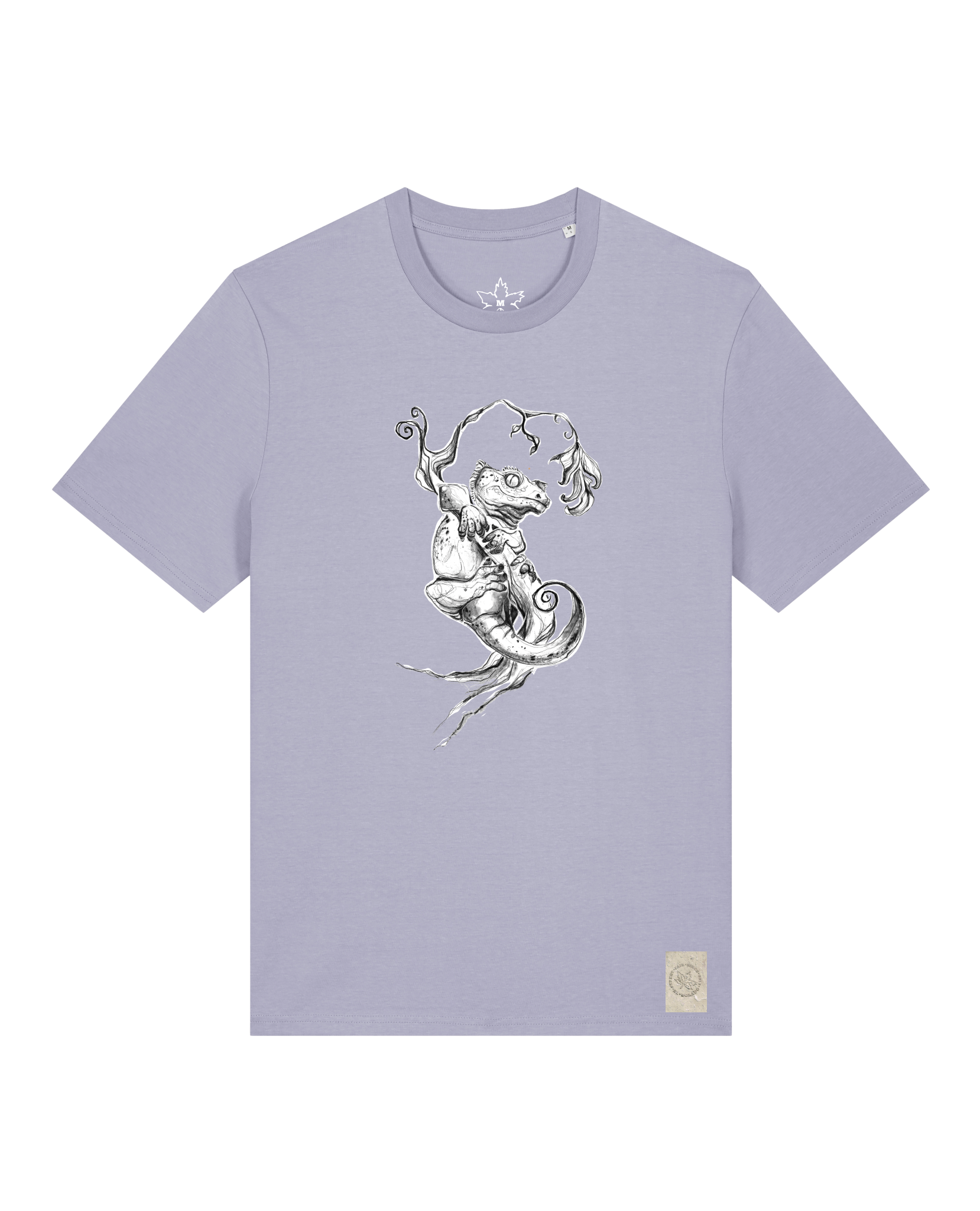 bio-unisex-medium fit-tshirt-gecko-sttu169-lavender-front