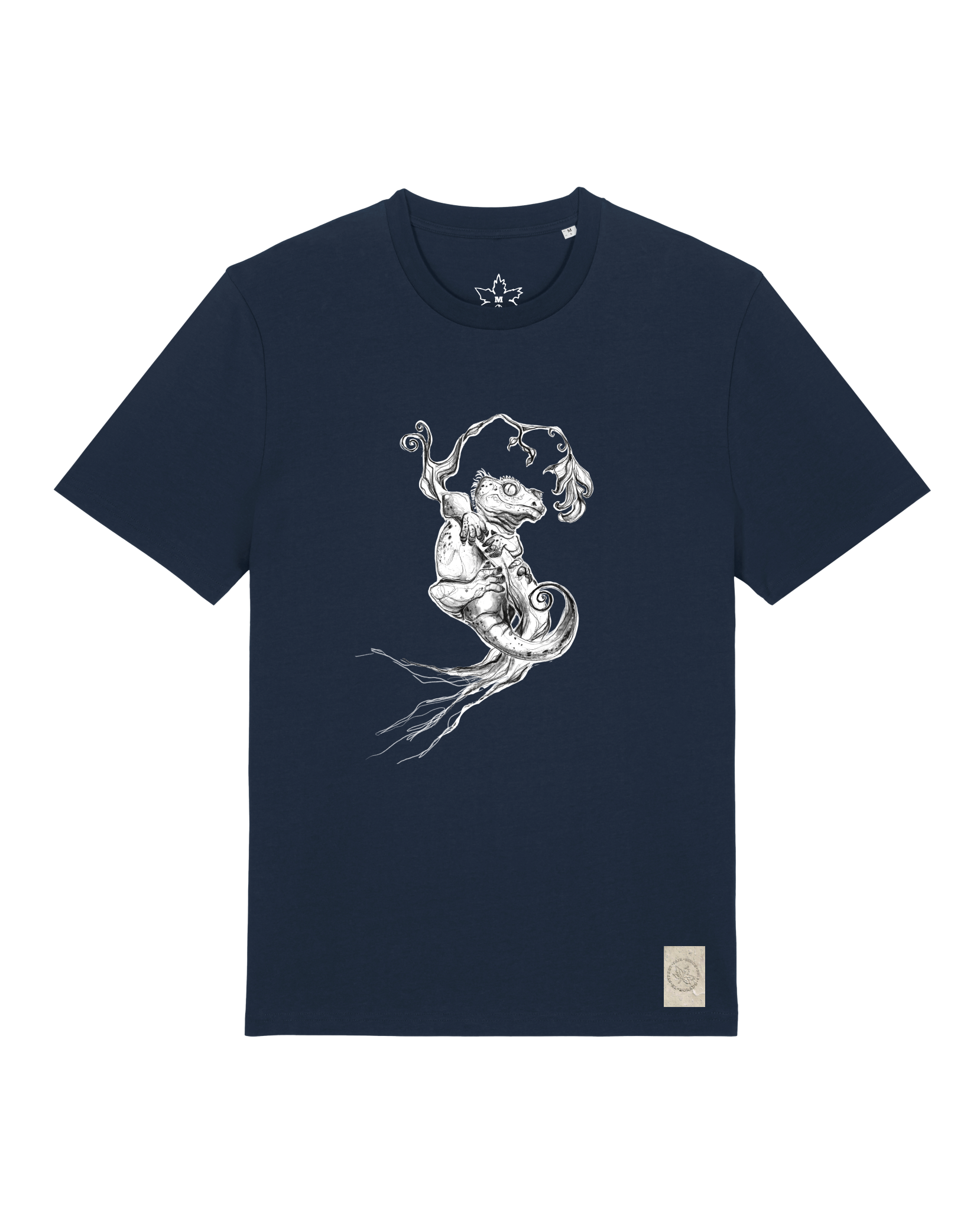 bio-unisex-medium fit-tshirt-gecko-sttu169-marine-front