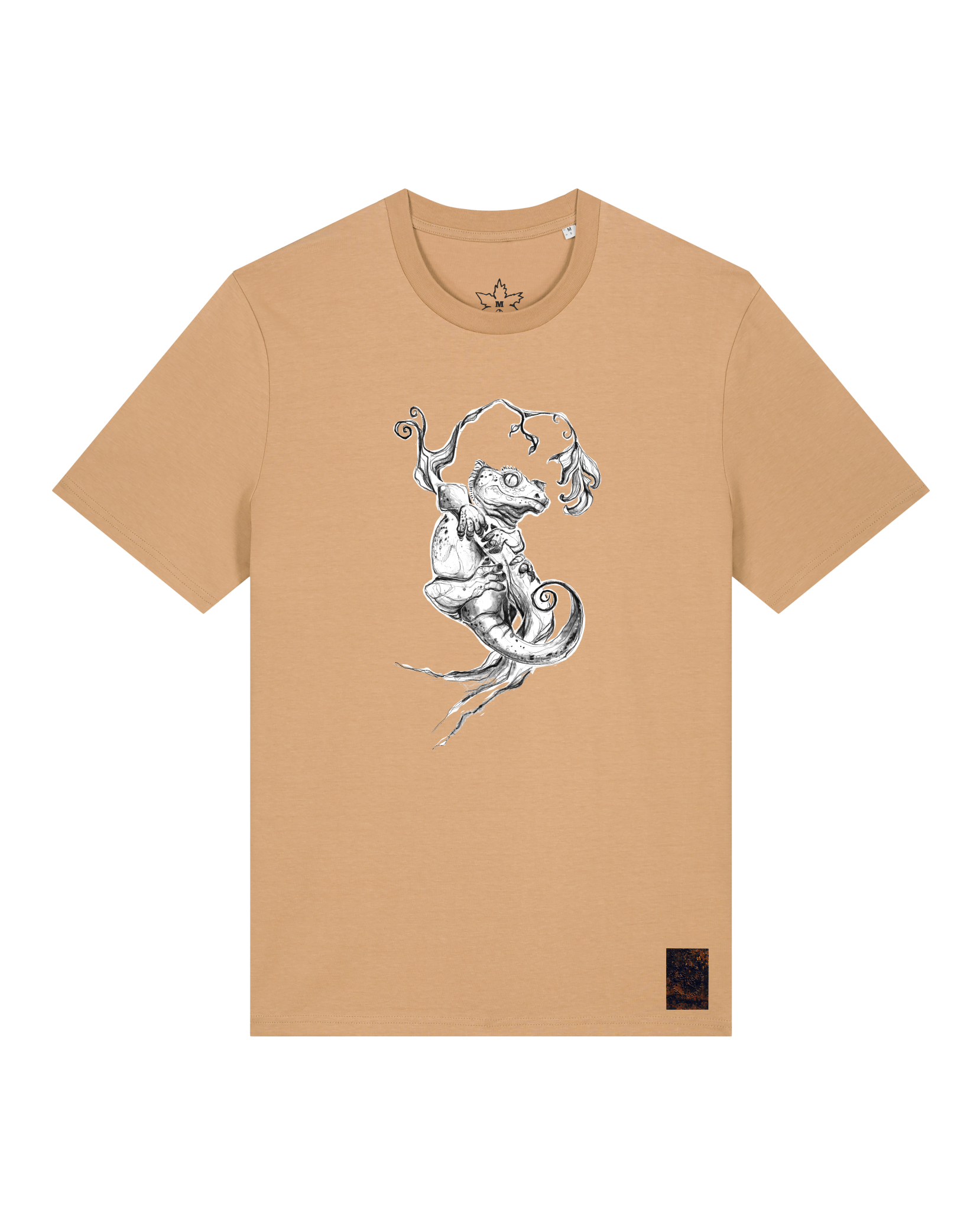 bio-unisex-medium fit-tshirt-gecko-sttu169-meersand-front