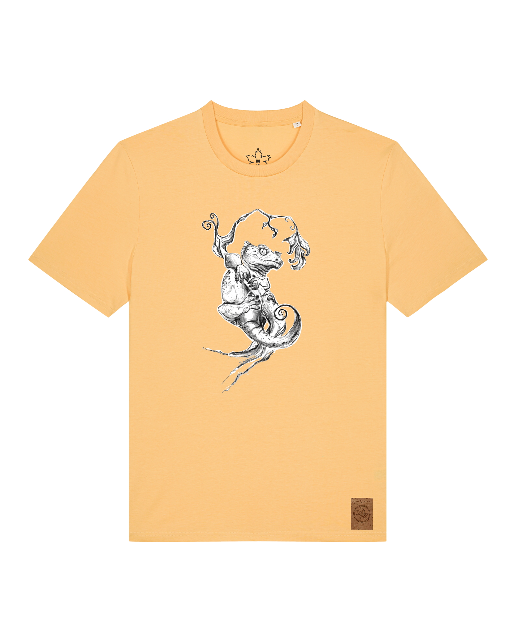 bio-unisex-medium fit-tshirt-gecko-sttu169-senfkorn-front