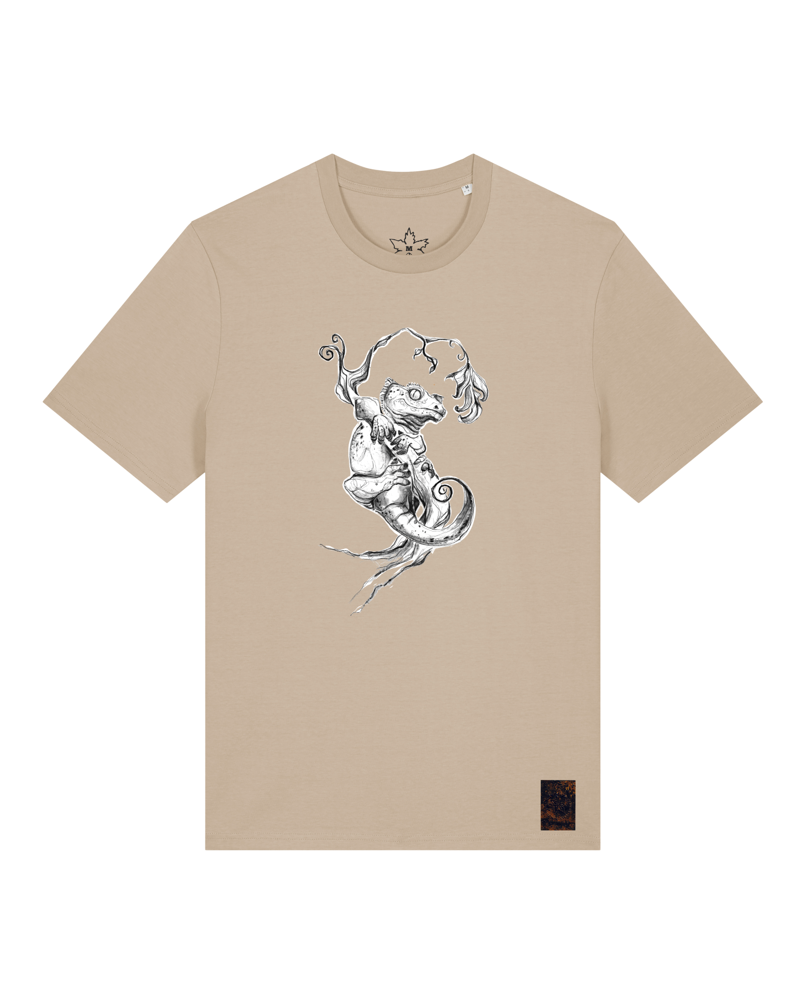 bio-unisex-medium fit-tshirt-gecko-sttu169-treibsand-front