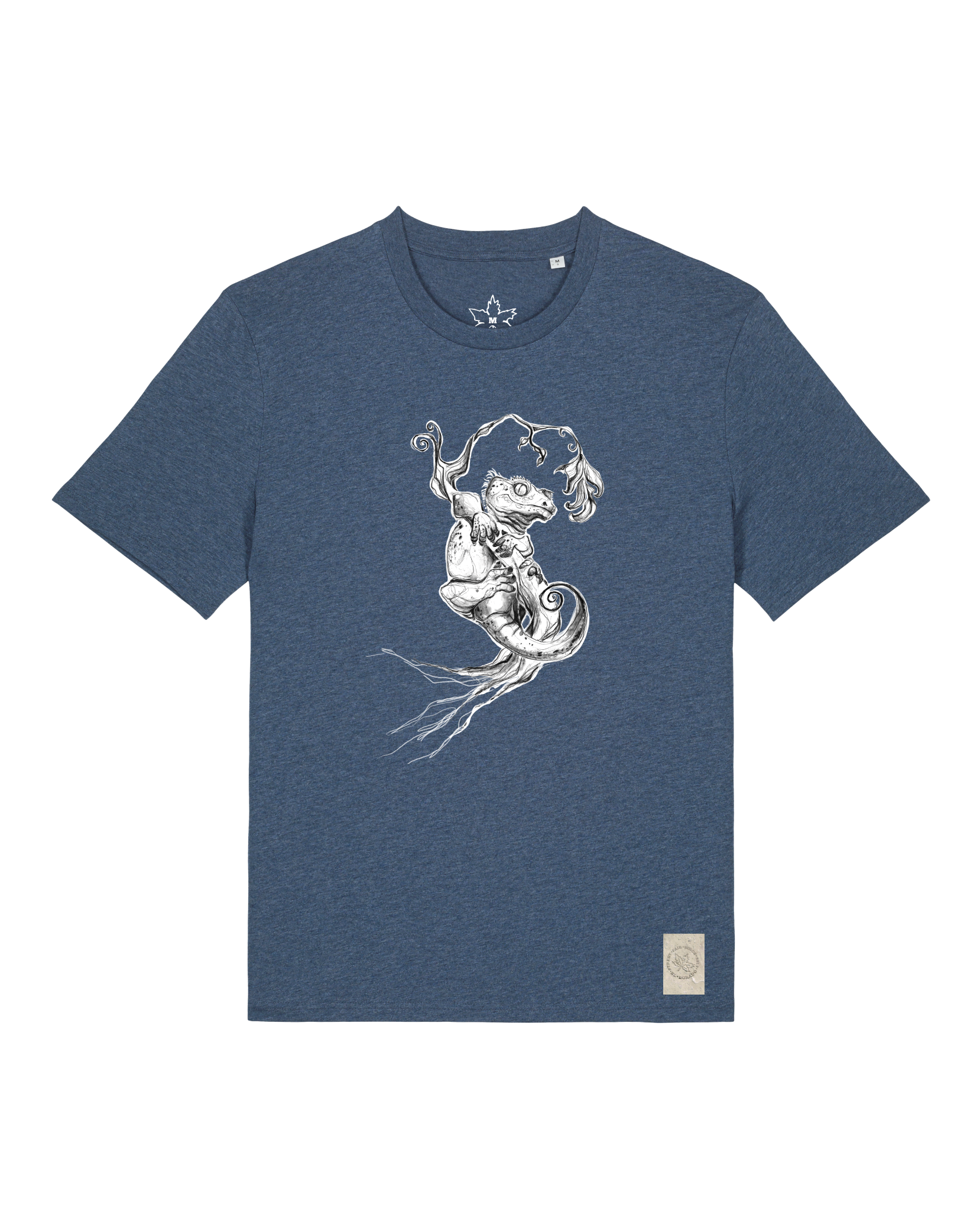 bio-unisex-medium fit-tshirt-gecko-sttu169-walblau-front