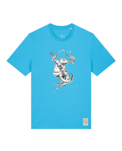 bio-unisex-medium fit-tshirt-gecko-sttu169-wasserblau-front
