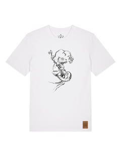 bio-unisex-medium fit-tshirt-gecko-sttu169-weiß-front