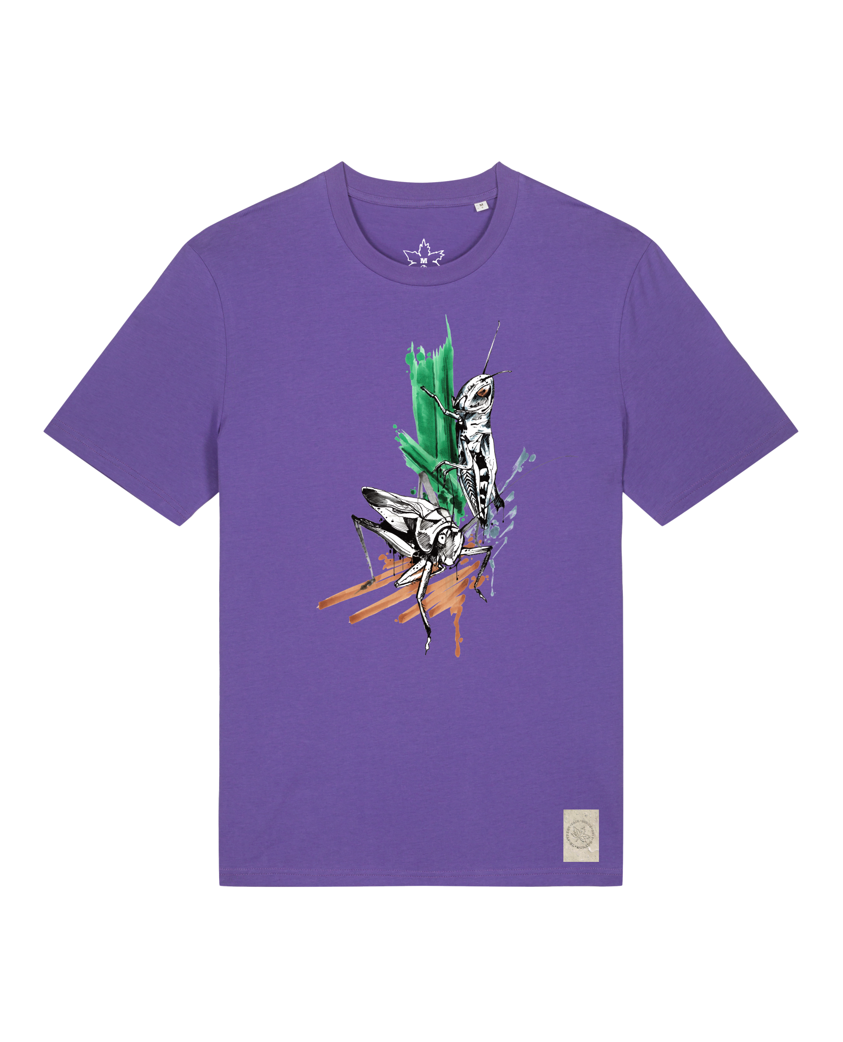 bio-unisex-medium fit-tshirt-grassland population-sttu169-blaukraut-front