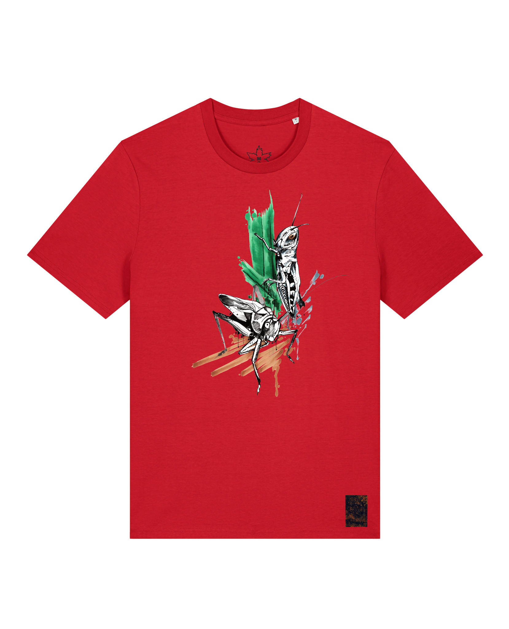 bio-unisex-medium fit-tshirt-grassland population-sttu169-erdbeere-front