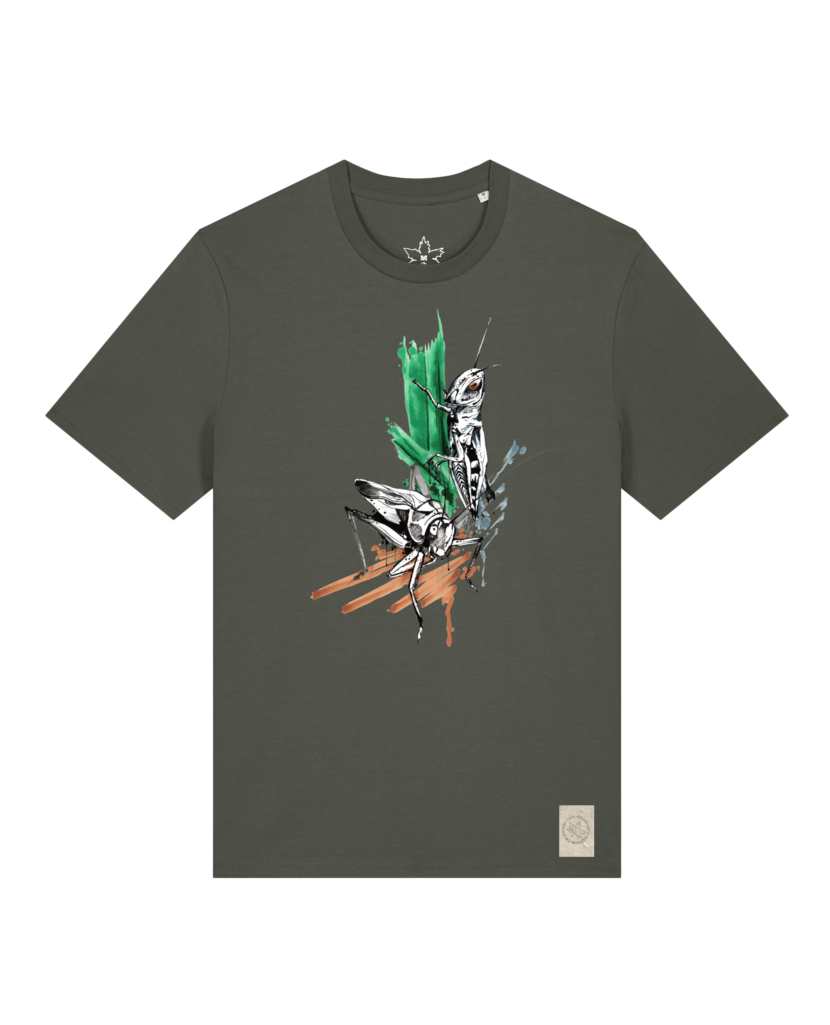 bio-unisex-medium fit-tshirt-grassland population-sttu169-grunkohl-front