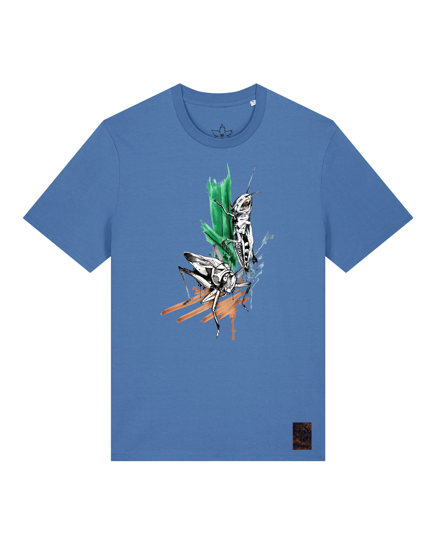 bio-unisex-medium fit-tshirt-grassland population-sttu169-hortensie-front