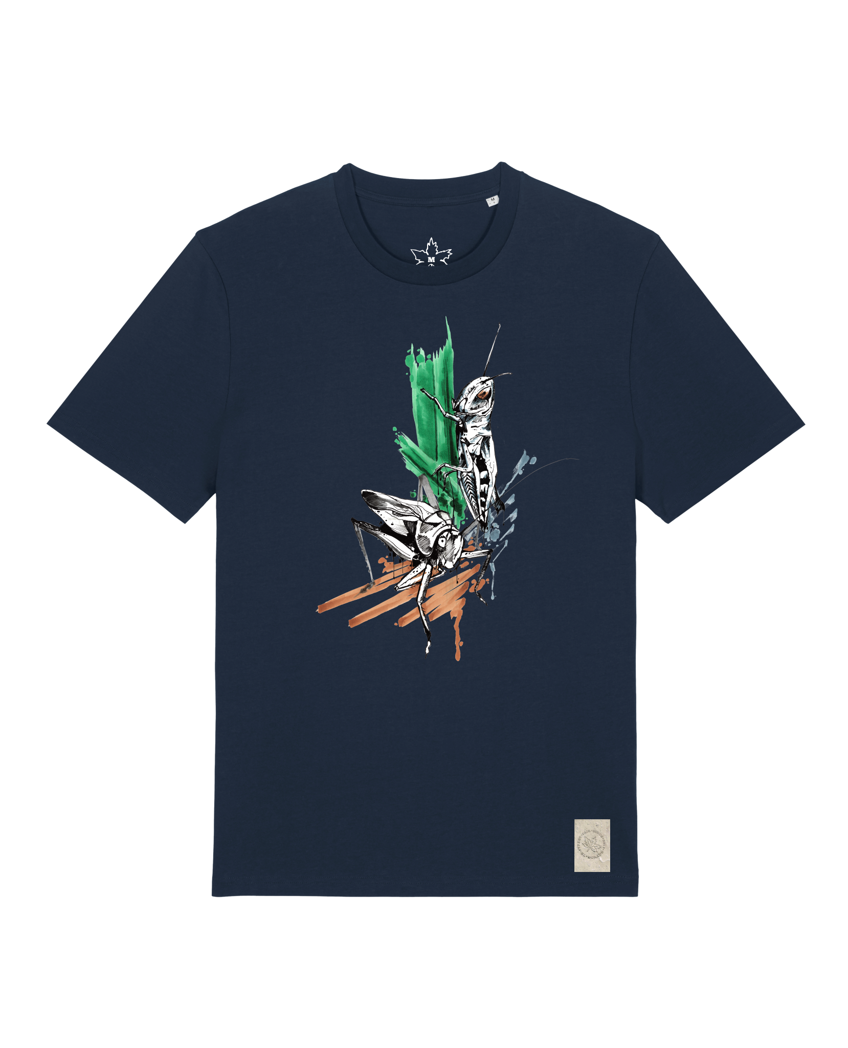 bio-unisex-medium fit-tshirt-grassland population-sttu169-marine-front