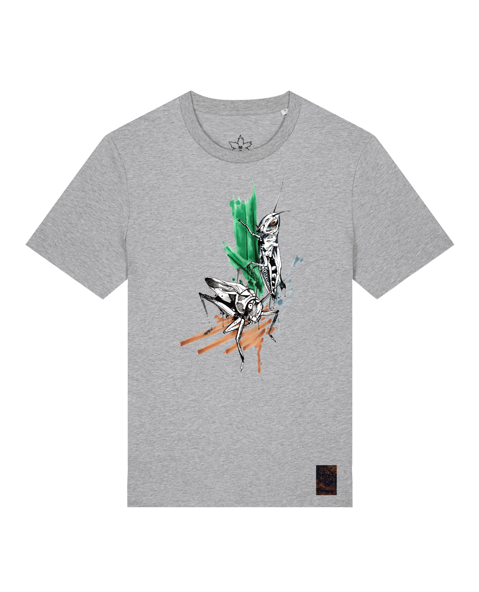 bio-unisex-medium fit-tshirt-grassland population-sttu169-mausgrau-front