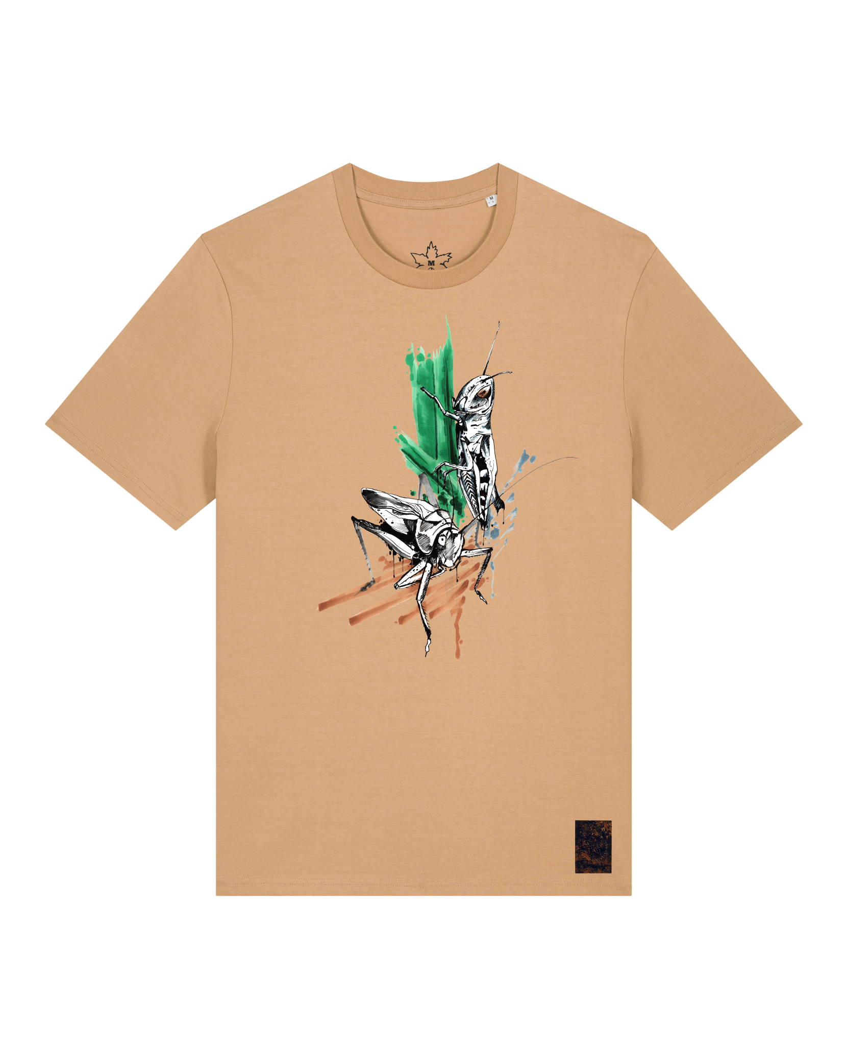 bio-unisex-medium fit-tshirt-grassland population-sttu169-meersand-front