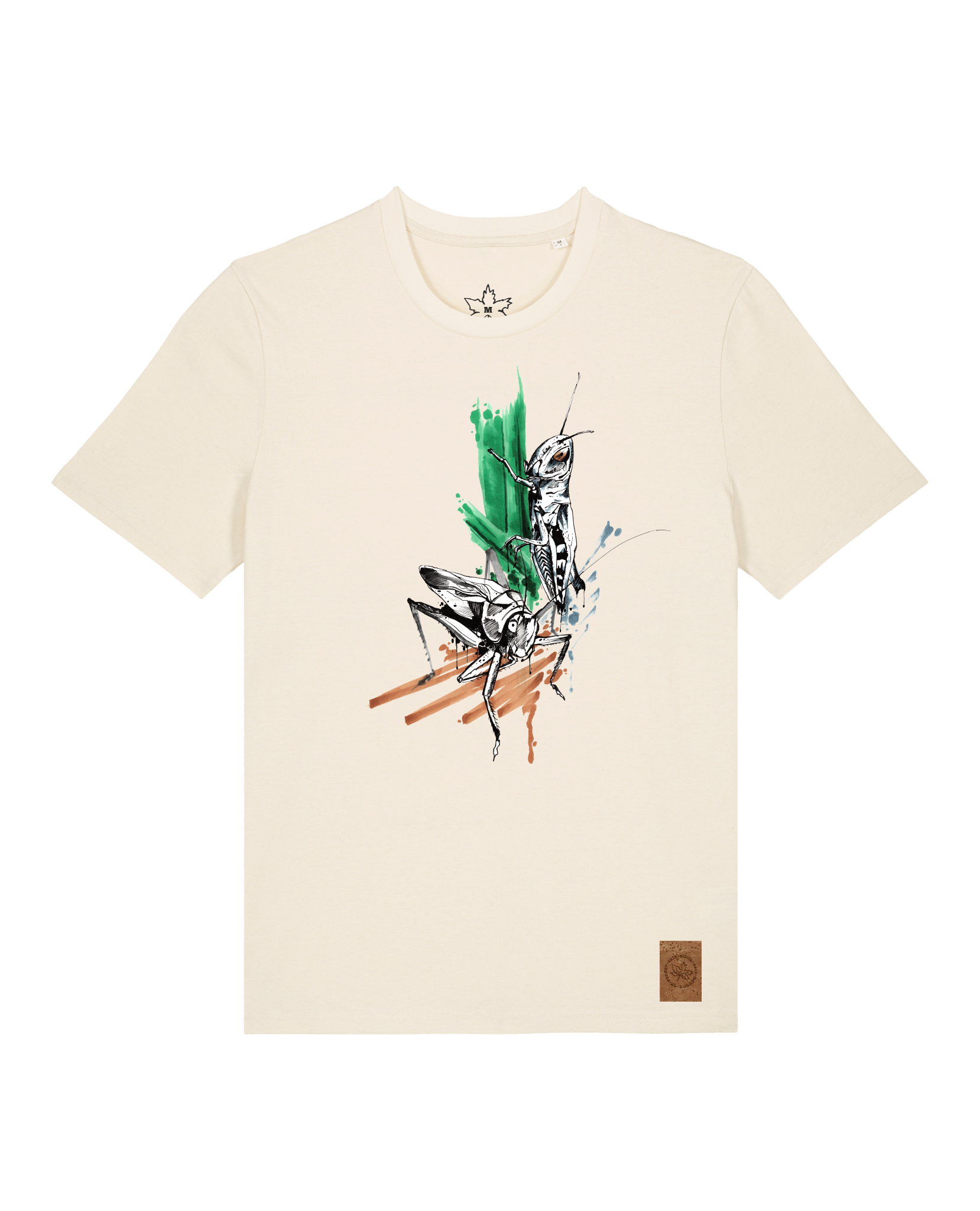 bio-unisex-medium fit-tshirt-grassland population-sttu169-natur-front