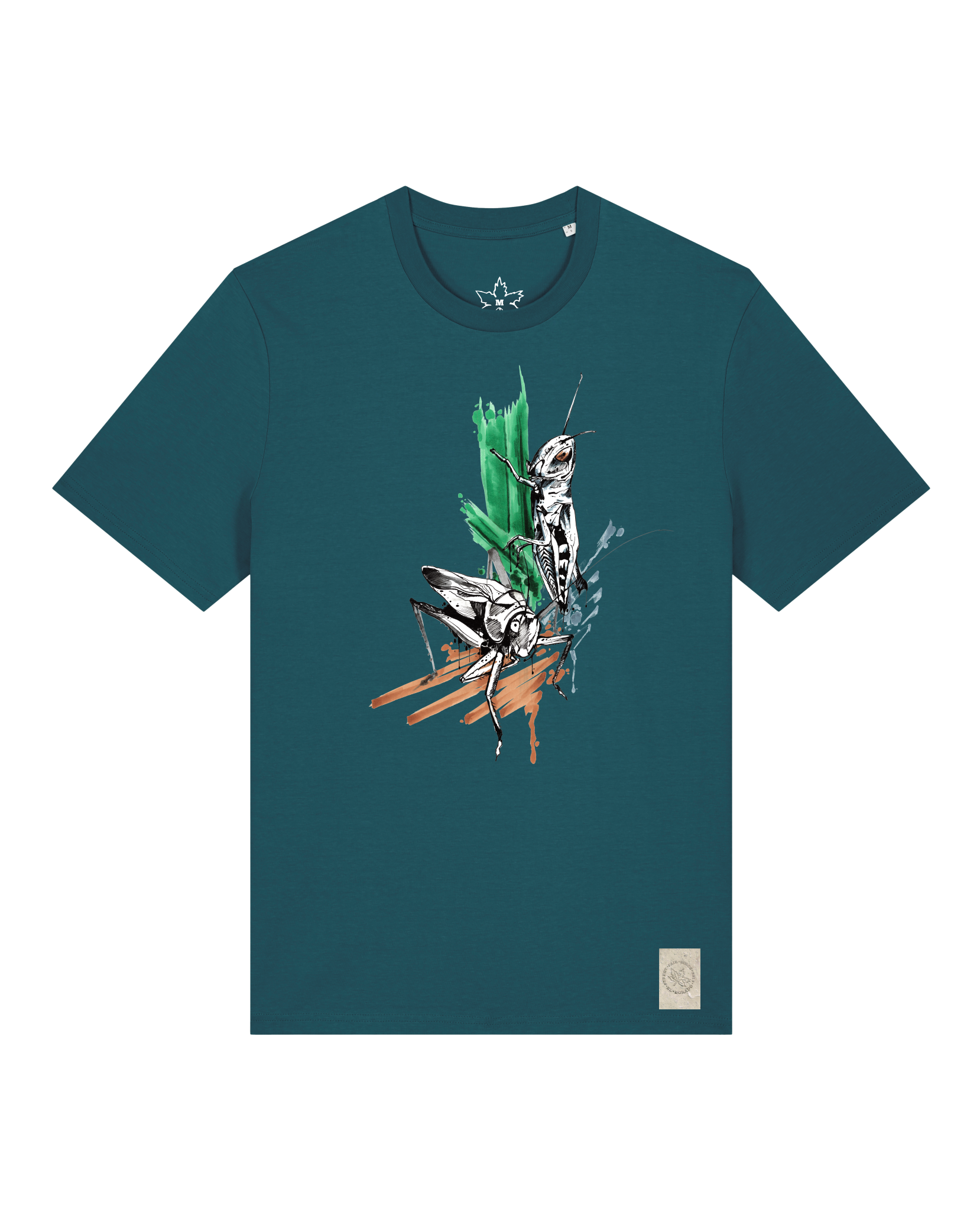 bio-unisex-medium fit-tshirt-grassland population-sttu169-nordmanntanne-front