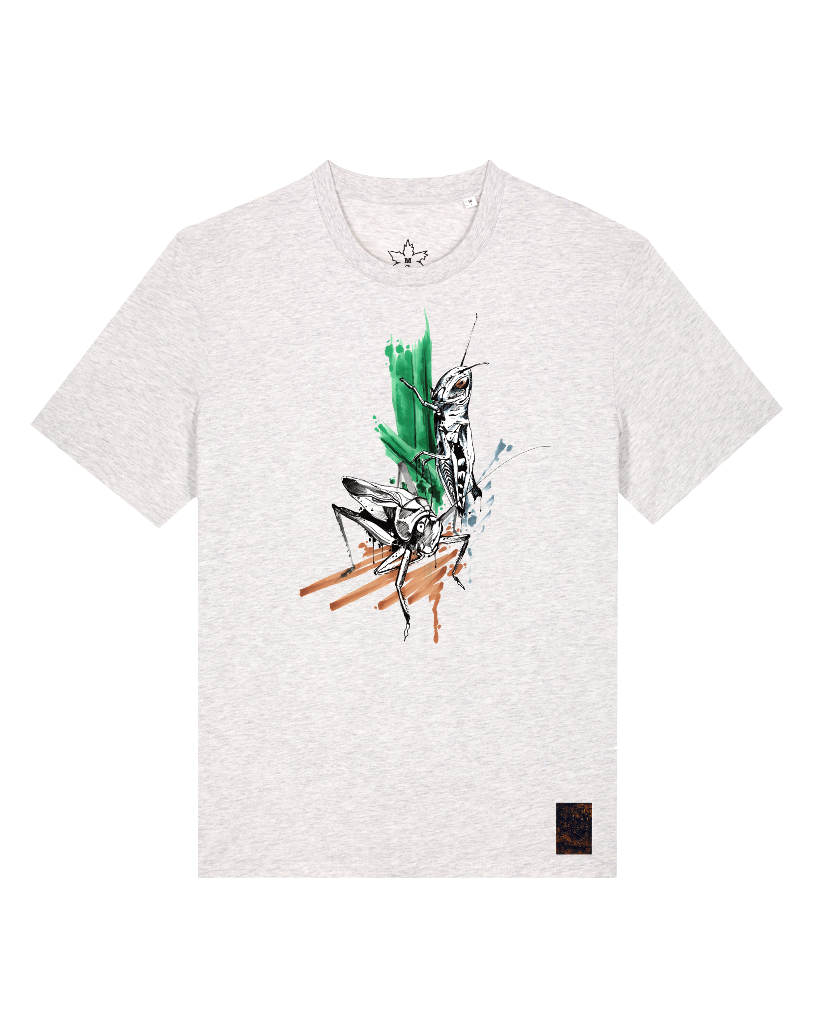 bio-unisex-medium fit-tshirt-grassland population-sttu169-rennmaus-front