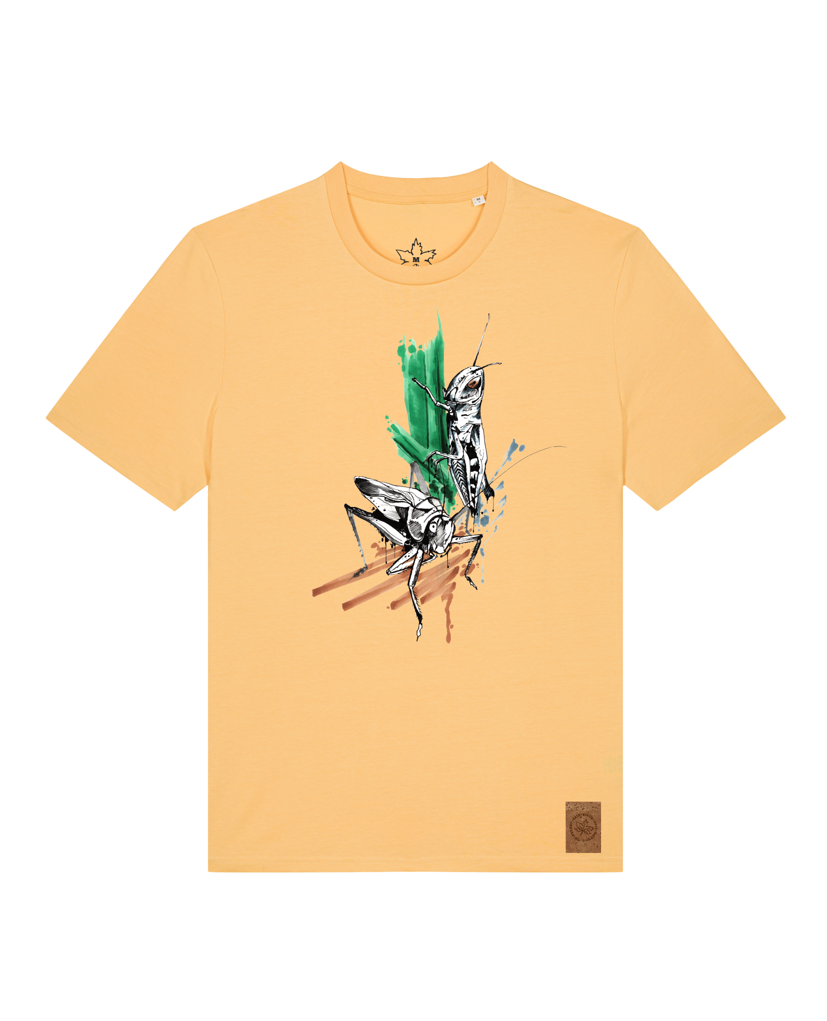 bio-unisex-medium fit-tshirt-grassland population-sttu169-senfkorn-front