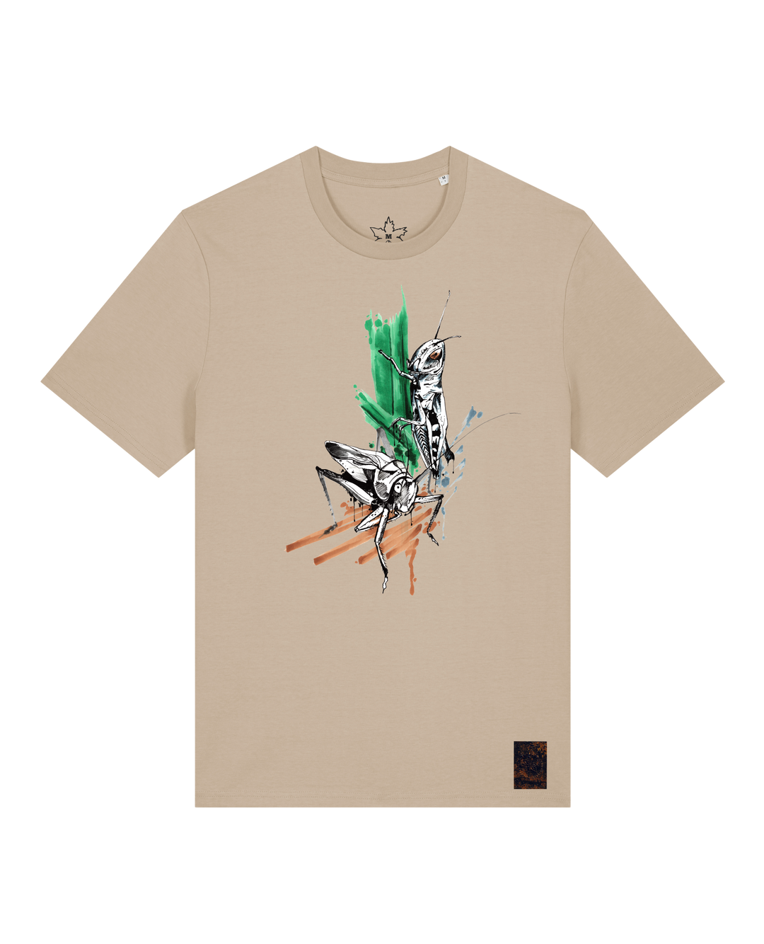 bio-unisex-medium fit-tshirt-grassland population-sttu169-treibsand-front