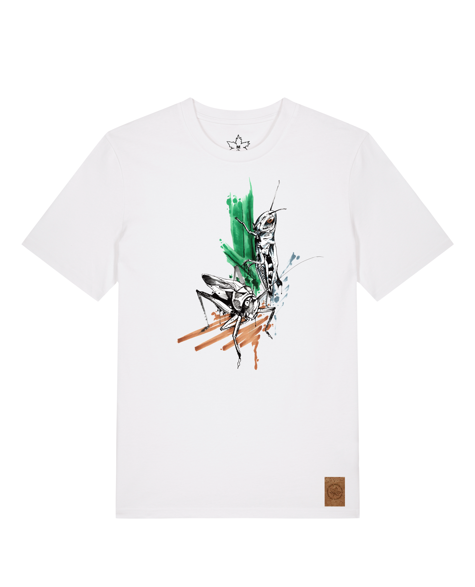 bio-unisex-medium fit-tshirt-grassland population-sttu169-weiß-front